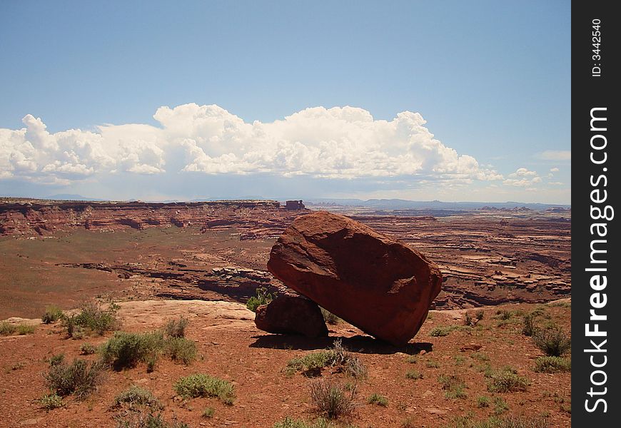 The picture was taken from White Rim Road in Canyonlands
