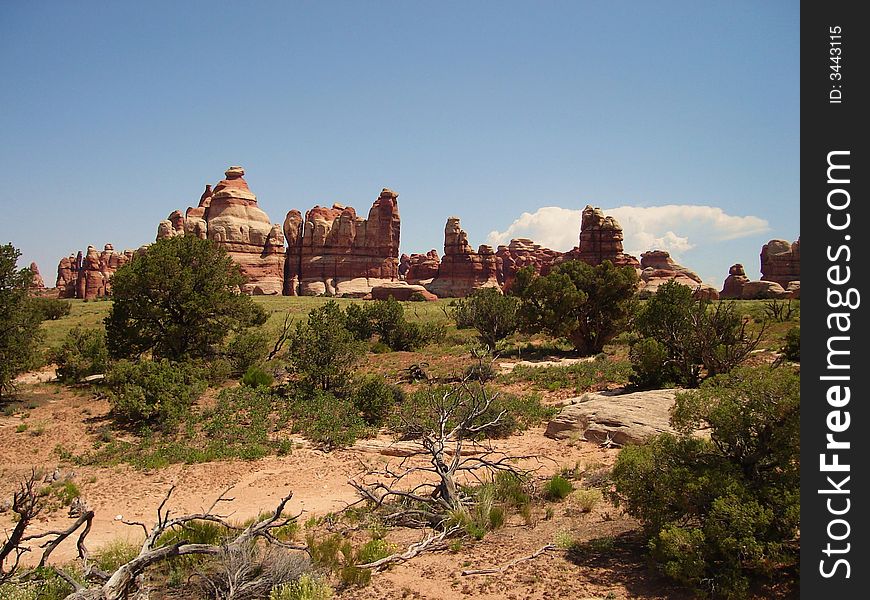 Chesler Park is the great destination in Canyonlands NP. Chesler Park is the great destination in Canyonlands NP.