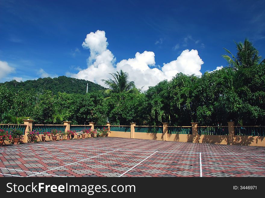 Beautiful focus a mountain views image at pahang, malaysian