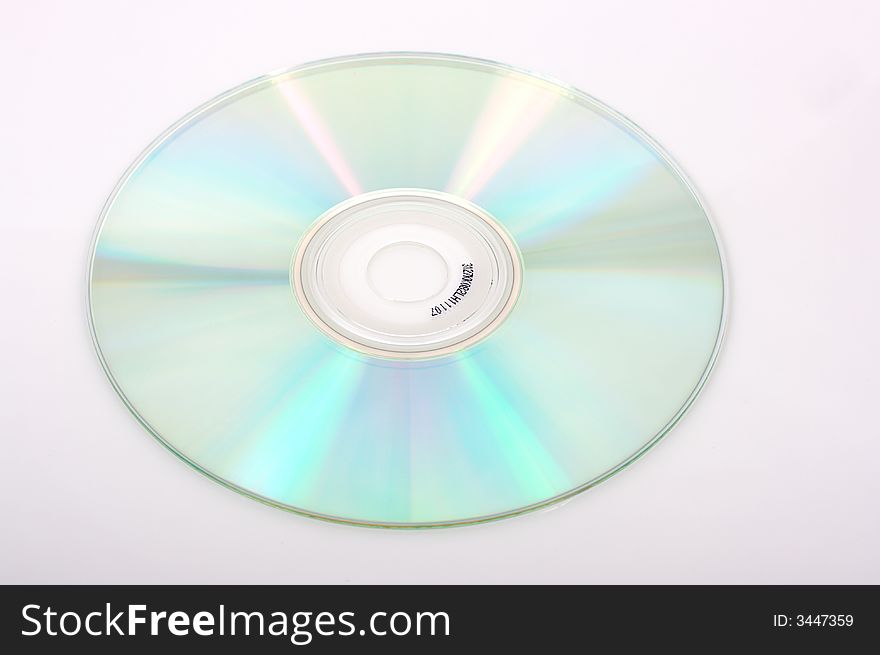 A compact disk over a white background