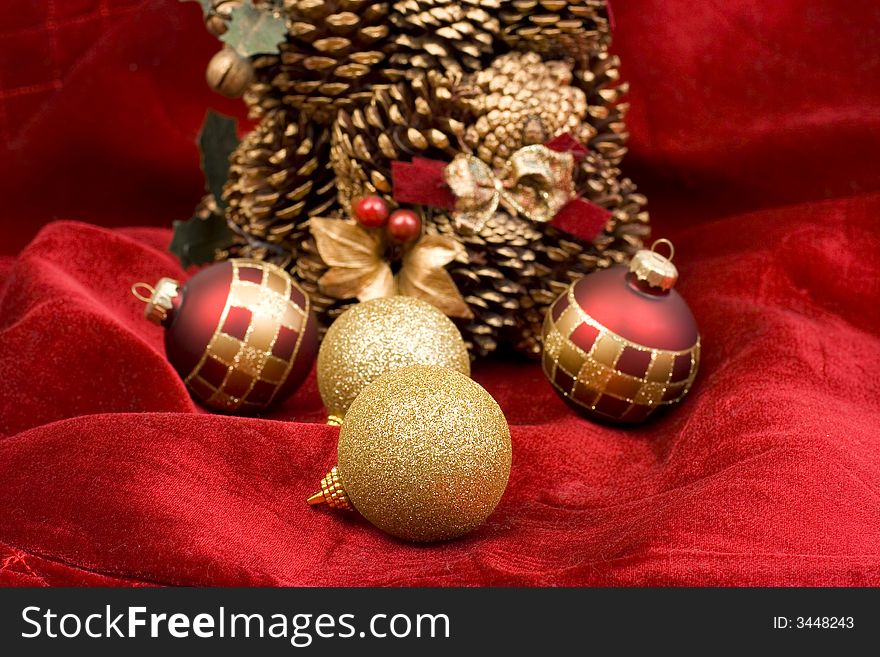 Holiday decoration isolated on a white background