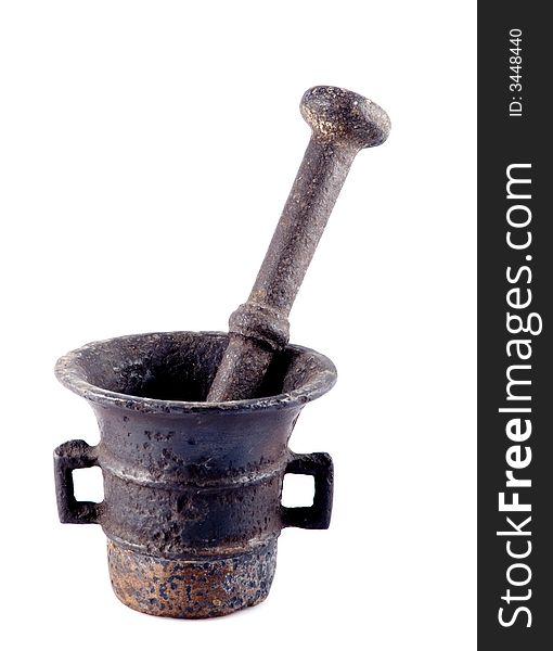 Old mortar and pestle