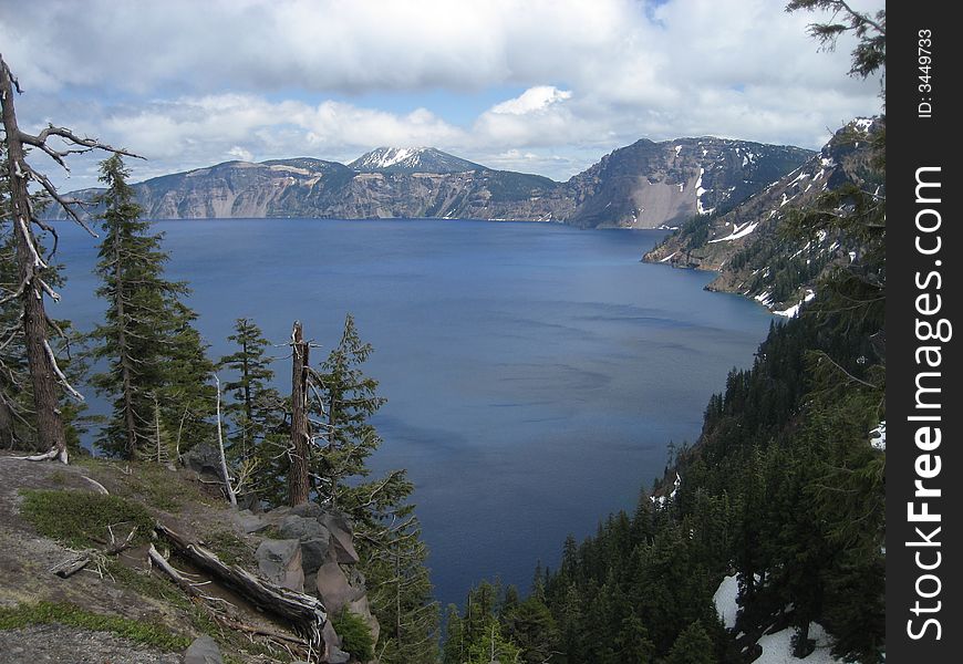 Discovery Point is one of many viewpoints on Crater Lake in Oregon. Discovery Point is one of many viewpoints on Crater Lake in Oregon.