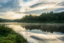 Dawn On The Volga Royalty Free Stock Photos Dawn On The Volga Royalty Free Stock Photos