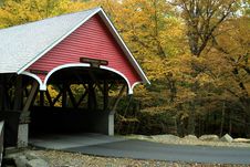 Covered Bridge In Autumn Royalty Free Stock Photos Covered Bridge In Autumn Royalty Free Stock Photos