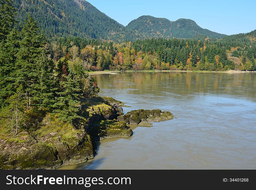 Fraser River in British Columbia, Canada