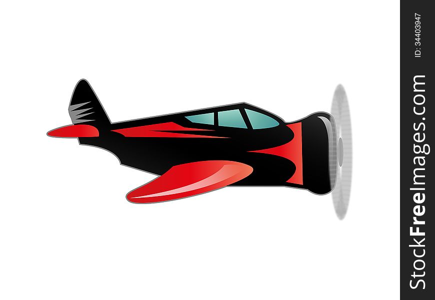 A vector based illustration of an airplane. A vector based illustration of an airplane.