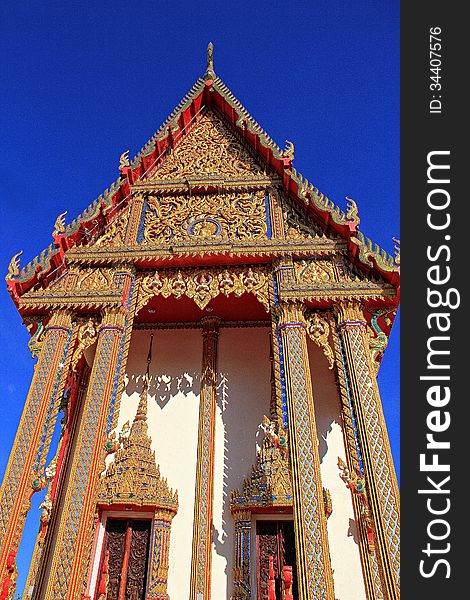 Thailand Temple on sky background