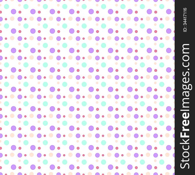 Seamless pattern in little rounds. Seamless pattern in little rounds