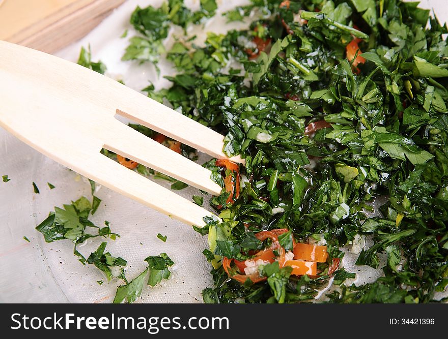 Seasoning for a dish of greens