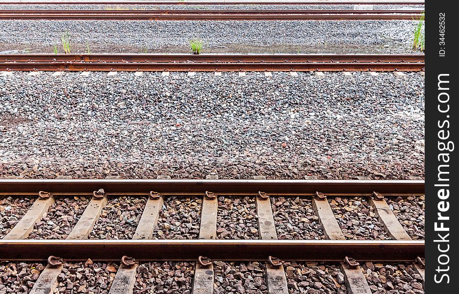 The old railway at bangkok,Thailand