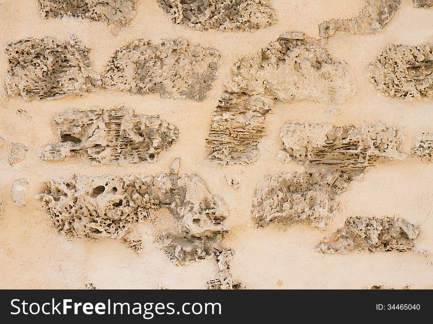 Fine texture of the walls of sandstone. Fine texture of the walls of sandstone