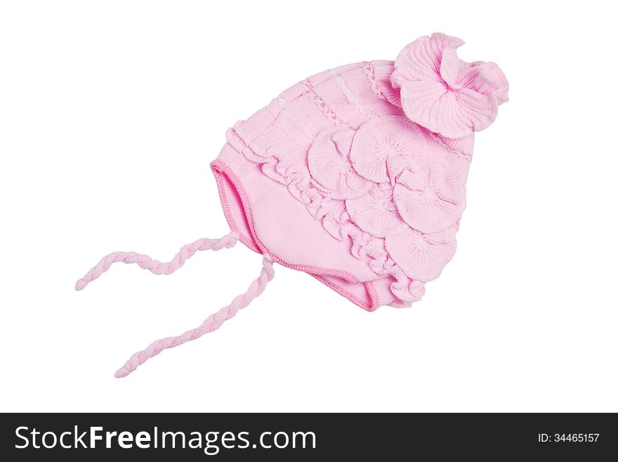 Pink Newborn Hat, Isolated