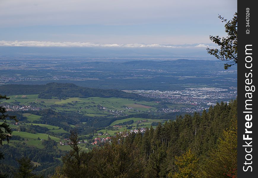 Rural German Landscape at the start of autumn. Freiburg am Briesgau. Rural German Landscape at the start of autumn. Freiburg am Briesgau