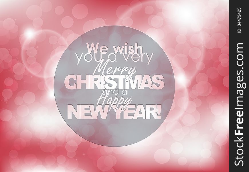 We wish you a very Merry Christmas and a Happy New Year. Typography background. Christmas poster. We wish you a very Merry Christmas and a Happy New Year. Typography background. Christmas poster.