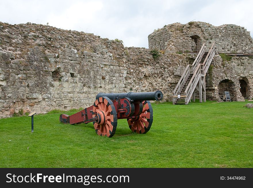 Pevensey castle at east Sussex in england. Pevensey castle at east Sussex in england