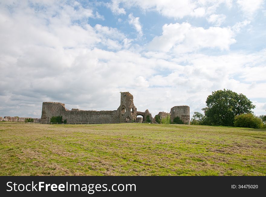 Pevensey castle at east Sussex in england. Pevensey castle at east Sussex in england