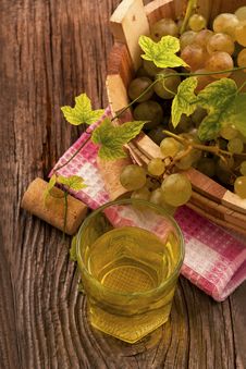 Grapes And Wine Stock Images
