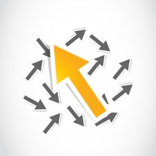 Paper Arrow Stickers Royalty Free Stock Image Paper Arrow Stickers Royalty Free Stock Image