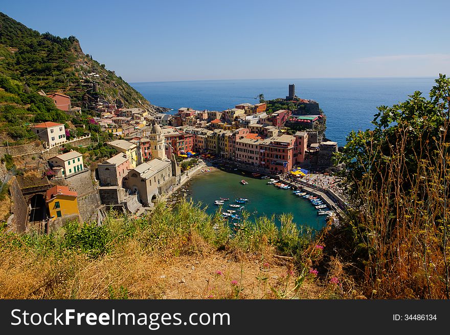 Picture of Vernazza in cinque terre during daytime