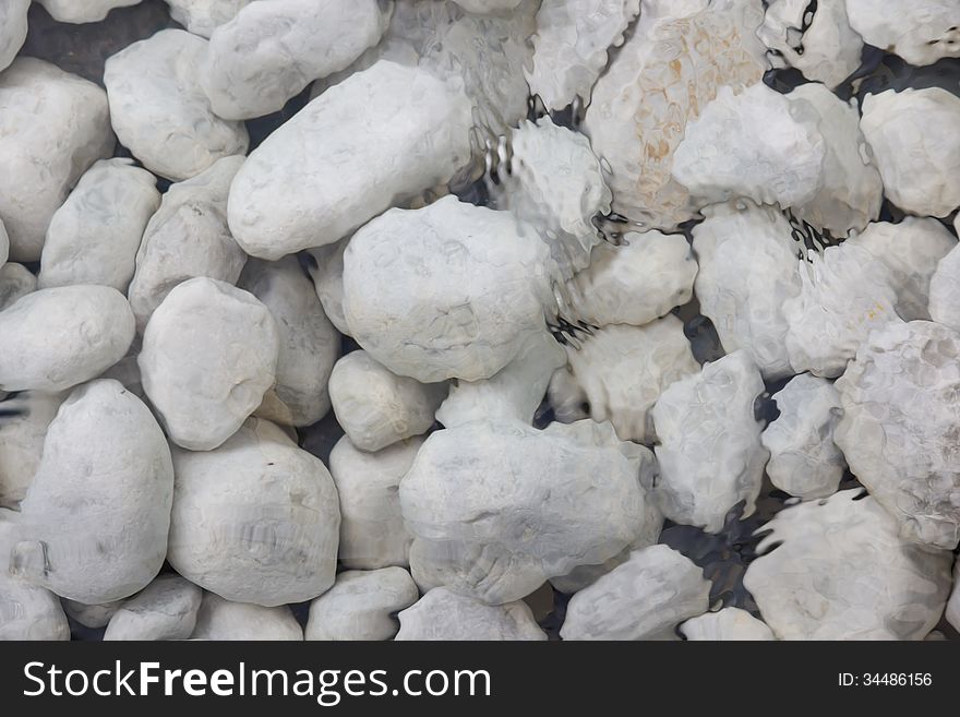 White Stones Underwater