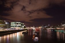 Thames At Night Stock Photo Thames At Night Stock Photo