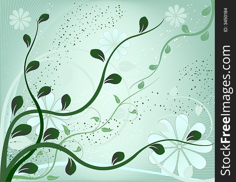 Abstract   background floral vector illustration. Abstract   background floral vector illustration