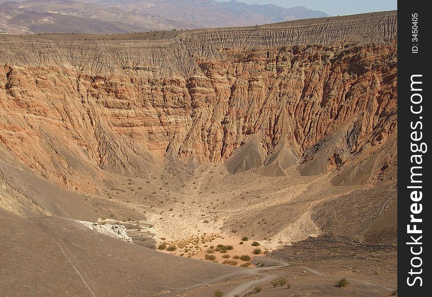 Ubehebe Crater is one of the many highlights in Death Valley NP in California