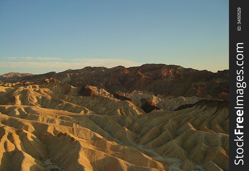 Zabriskie Point is one of the best known viewpoint in Death Valley NP