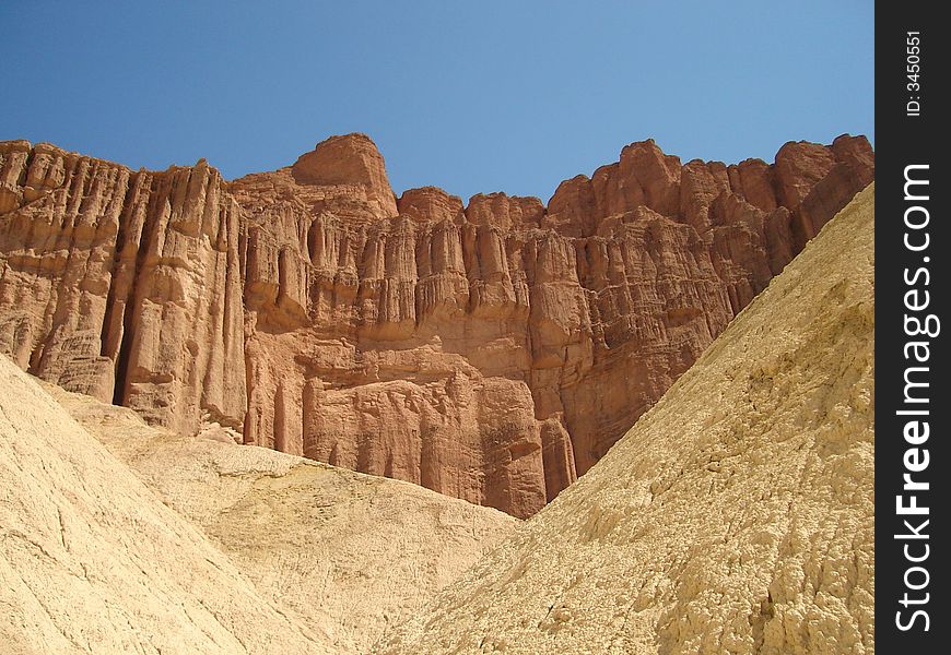 Red Cathedral is the highlight of the Golden Canyon trail in Death Valley NP