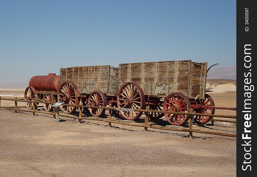 20 Mule Team Wagon can be found in Death Valley NP in California