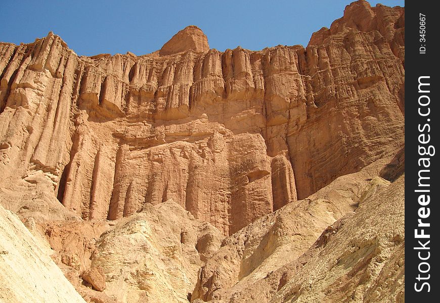Red Cathedral is the well-known feature in Death Valley NP in California