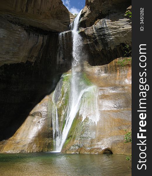 Lower Calf Creek Falls is the waterfall in Grand Staircase-Escalante National Park.