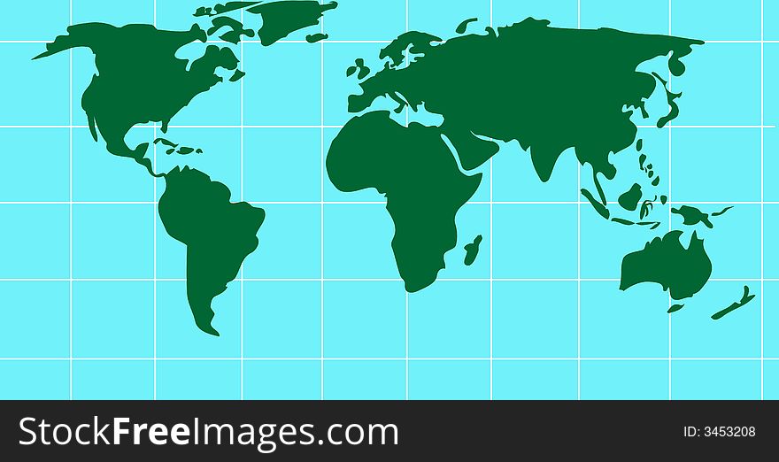 Vector art of the Map of the world