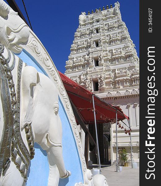 Photo taken on the hindu temple on Malibu