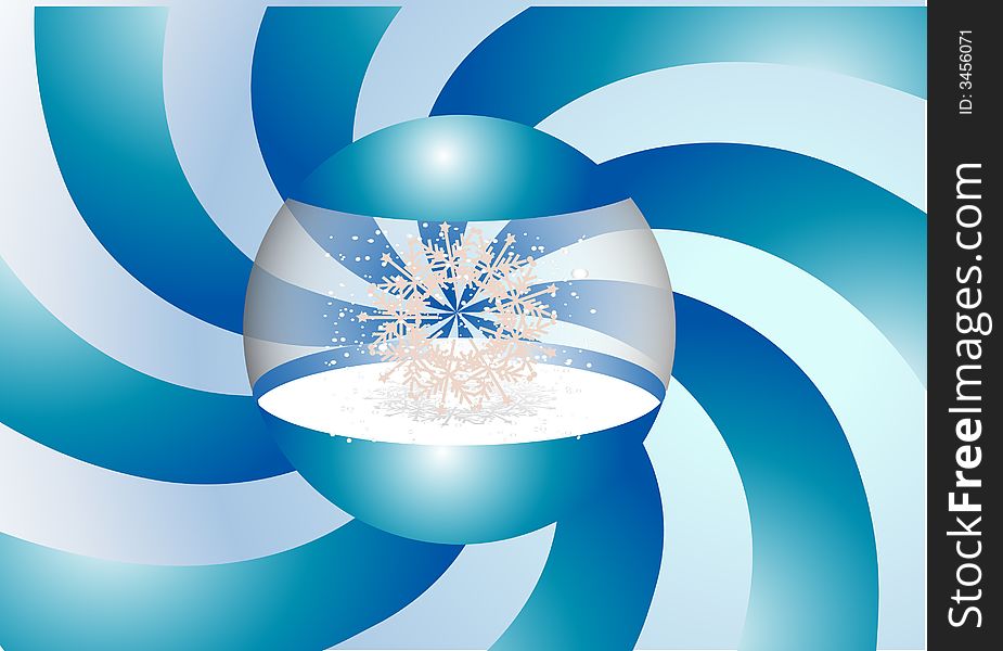 Illustration of christmas design in blue