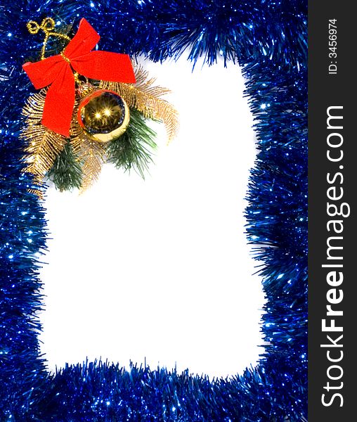 Christmas decoration on white backround