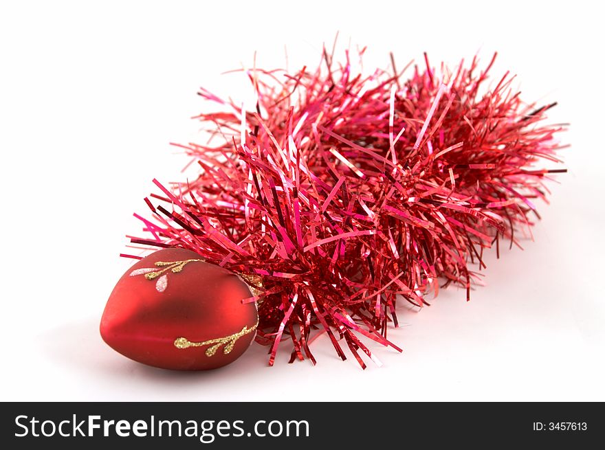 The christmas ornament intended for an ornament of a fur-tree. The christmas ornament intended for an ornament of a fur-tree
