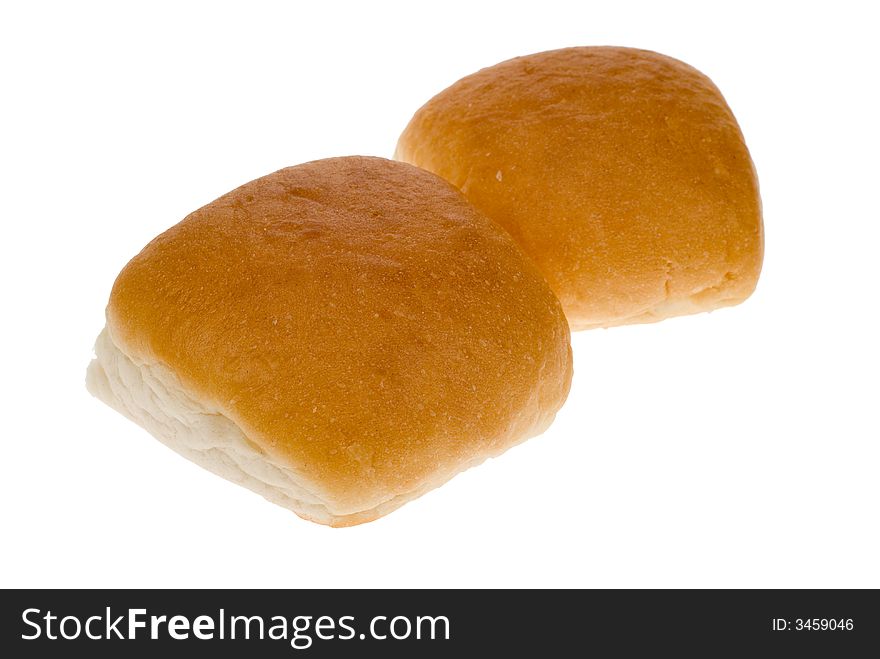 Bread buns isolated on a white background