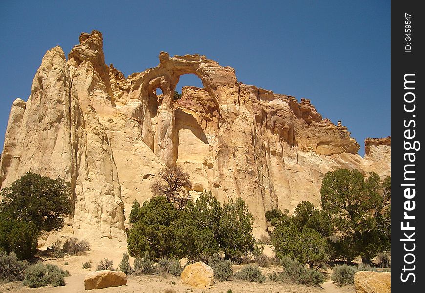 Grosvernor Arch is the natural arch in Grand Staircase-Escalante National Monument.