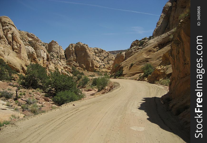 Burr Trail is very popular road in Grand Staircase-Escalante National Monument.