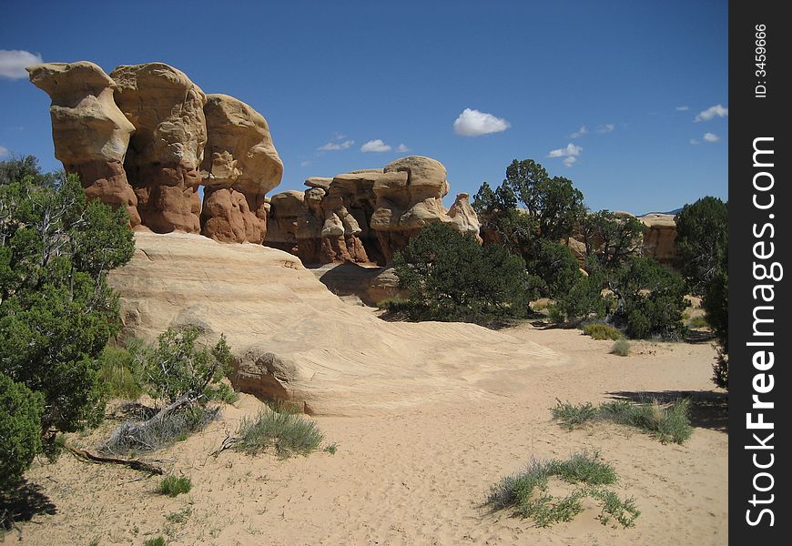 Devils garden located in Grand Staircase-Escalante National Monument.