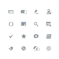Web Icon Set Royalty Free Stock Photography