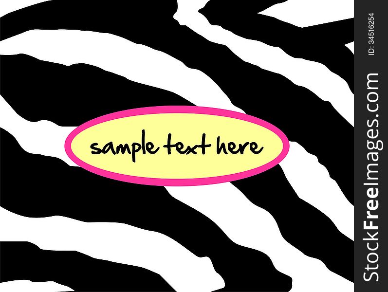 Seamless zebra pattern