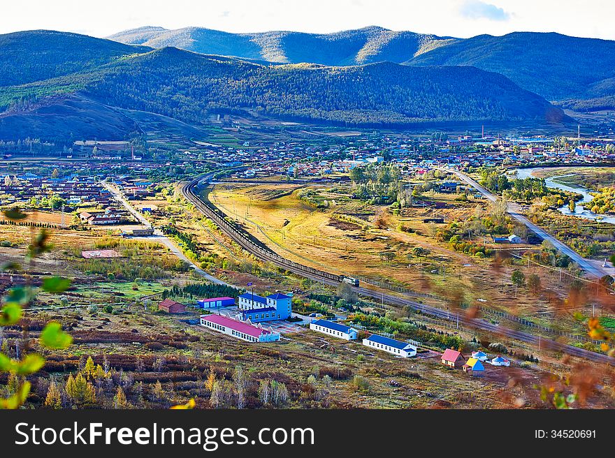 The photo taken in China's inner mongolia autonomous region hulun buir city yakeshi bahrain town,Lama (buddhist monk) mountain national forest park.The time is September 20, 2013. The photo taken in China's inner mongolia autonomous region hulun buir city yakeshi bahrain town,Lama (buddhist monk) mountain national forest park.The time is September 20, 2013.