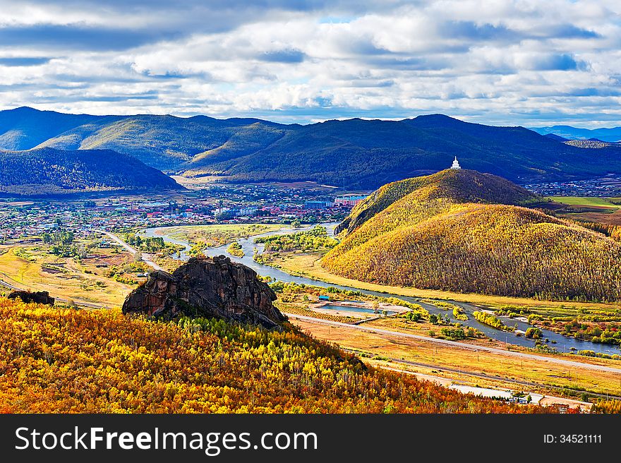 The photo taken in China's inner mongolia autonomous region hulun buir city yakeshi bahrain town,Lama (buddhist monk) mountain national forest park.The time is September 20, 2013. The photo taken in China's inner mongolia autonomous region hulun buir city yakeshi bahrain town,Lama (buddhist monk) mountain national forest park.The time is September 20, 2013.