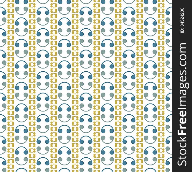 New seamless pattern with abstract ornament can use like vintage wallpaper. New seamless pattern with abstract ornament can use like vintage wallpaper