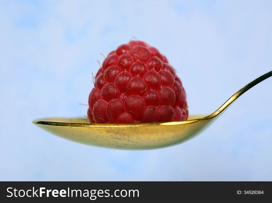 Raspberry On The Spoon