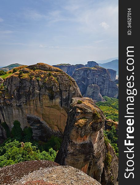 Meteora cliffs