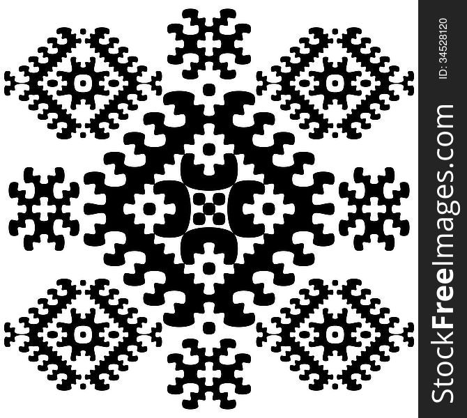 Grayscale seamless ethnic pattern background in black and white colors. Vector file editable, scalable and easy color change. Can use it for packaging, textile design and scrapbooking